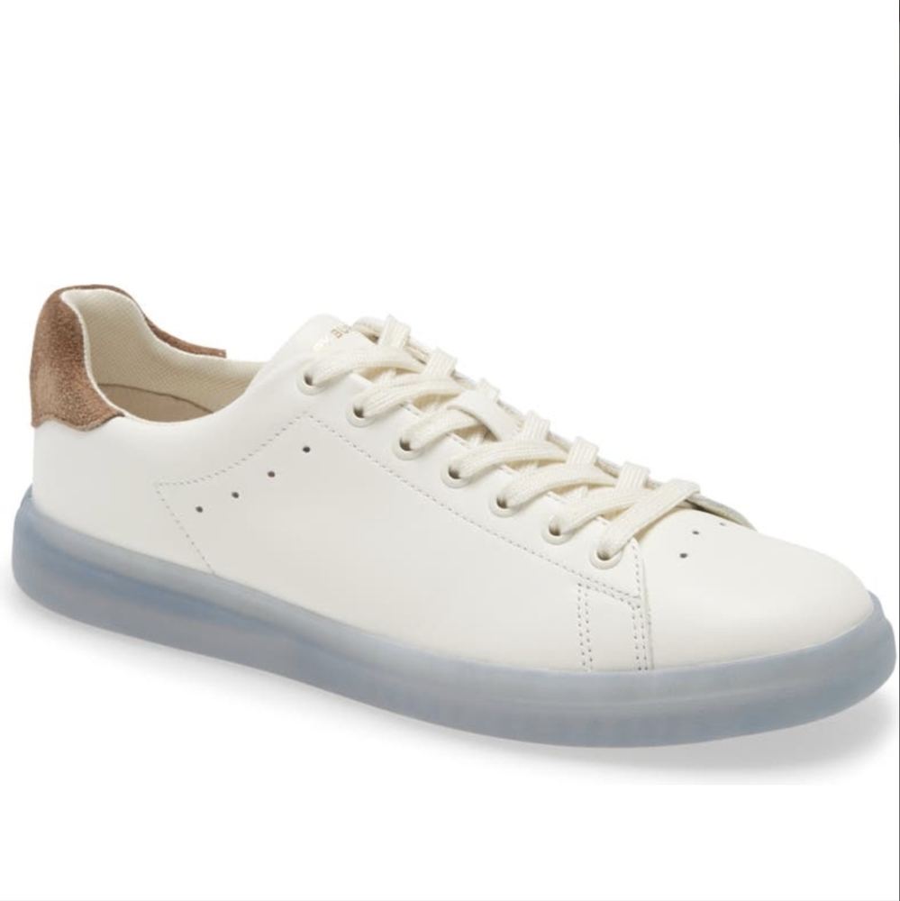Like New Tory Burch Howell Court sneakers in New Ivory/ Taupe size 8.5